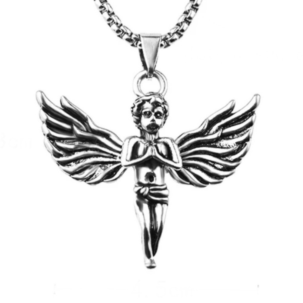 “Praying Angel” Cherub Guardian Faith Holy Christian Ethereal Heavenly Necklace